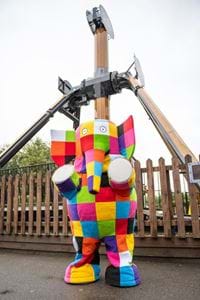 Pictures of Elmer the Patchwork Elephant at Gulliver's Land Milton Keynes